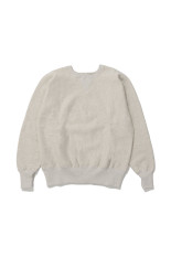 REVERSE WEAVE 1ST PATENT CREW NECK SWEATSHIRT - SILVER GRAY (C3-Q041)