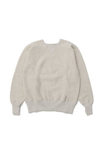 REVERSE WEAVE 1ST PATENT CREW NECK SWEATSHIRT - SILVER GRAY (C3-Q041)