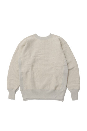 REVERSE WEAVE 2nd PATENT CREW NECK SWEATSHIRT - SILVER GRAY (C3-Q042)