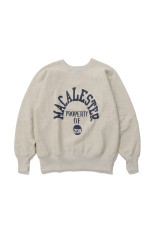 REVERSE WEAVE 1ST PATENT CREW NECK SWEATSHIRT - SILVER GRAY (C3-U037)
