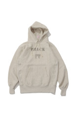 REVERSE WEAVE PULL OVER AFTER HOOED - SILVER GRAY (C3-A117)