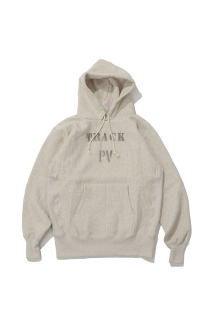 REVERSE WEAVE PULL OVER AFTER HOOED - SILVER GRAY (C3-A117)