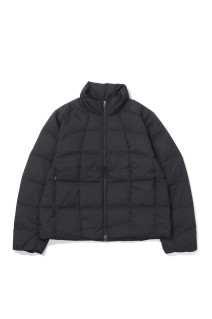 Gridded Down Jacket - BLACK (GL26335)