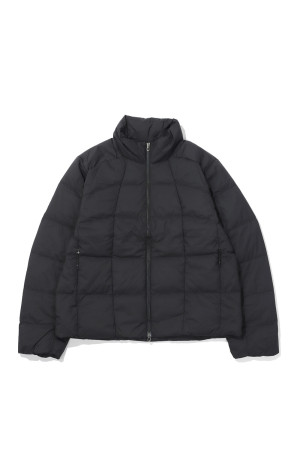 Gridded Down Jacket - BLACK (GL26335)