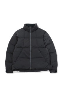 Dope Dyed Ripple Nylon Down Jacket - DEEP CHARCOAL (GL26330)