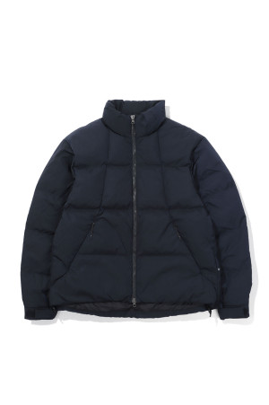 Dope Dyed Ripple Nylon Down Jacket - DARK NAVY (GL26330)