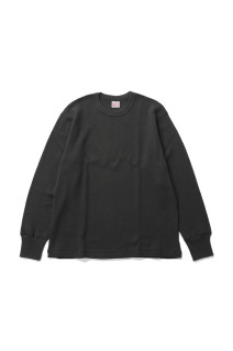Thermal King Raschel Honeycomb Crewneck L/S - Fade Black (#52023)