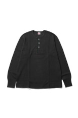 Thermal King Raschel Honeycomb Henleyneck L/S - Fade Black (#52034)