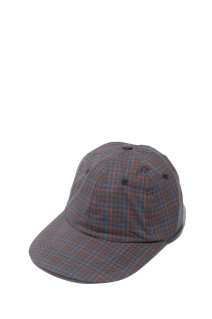 6 PANEL LONG BRIM CAP - BLACK CHECK (STF-001-ORG-BLACK)