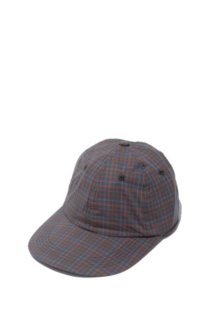 6 PANEL LONG BRIM CAP - BLACK CHECK (STF-001-ORG-BLACK)