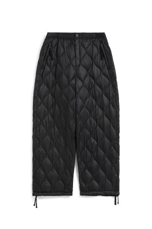 MILITARY WIDE DOWN PANTS (SOFT SHELL) - BLACK (TAION-139LSML-1)