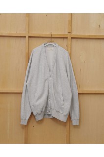 Cotton Brushed Cardigan - GRAY (12620609)