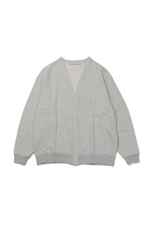 Cotton Brushed Cardigan - GRAY (12620609)