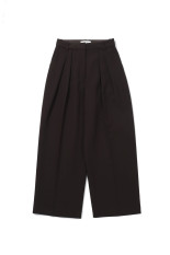 Bonding Wide Trousers - DARK BROWN (12620723)