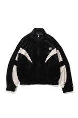 VELOUR WARM UP JACKET - BLACK (BR26AW-O0004)