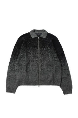 Mohair Double Zip Knit - Black/Charcoal (DIMED1FA266BLK)