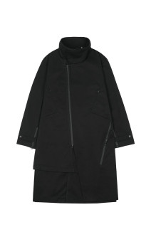 DUAL STRUCTURE COAT -  BLACK  (SG26FWOTCT002)