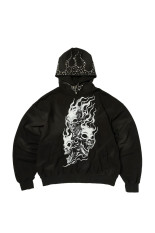 HOTHEADED RIDING SKULL HOODIE - BLACK (TC26SS3201)