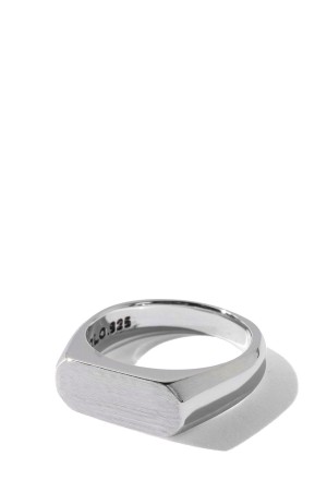 Signet Ring with Hair Line -Thick- / Silver (XOR121)