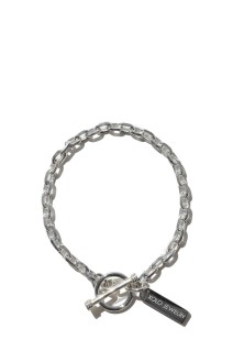 Oval Cut Link Bracelet -4mm- / Silver (XOB117-17)