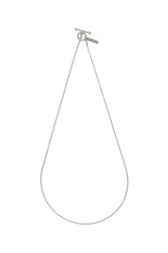 Tiny French Rope Link Necklace / Silver (XON042-50)