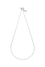 Tiny Solid Anchor Link Necklace / Silver (XON046-50)