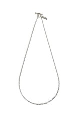 Oval Cut Necklace / Silver (XON056-50)