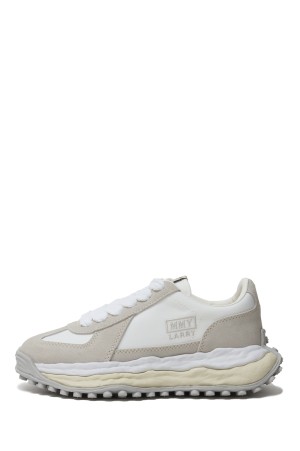 LARRY LEATHER/NYLON LOW - WHITE (A14FW703) (~Size39)*