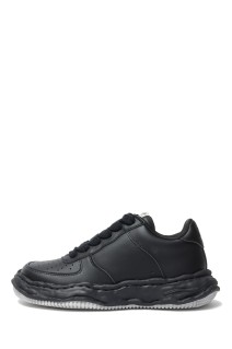 WAYNE/ Leather Low-Top / BLACK/BLACK (A07FW702)*(size40~)
