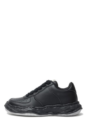 WAYNE/ Leather Low-Top / BLACK/BLACK (A07FW702)*(size40~)