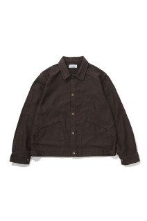 MOLESKIN SNAP JKT / BROWN