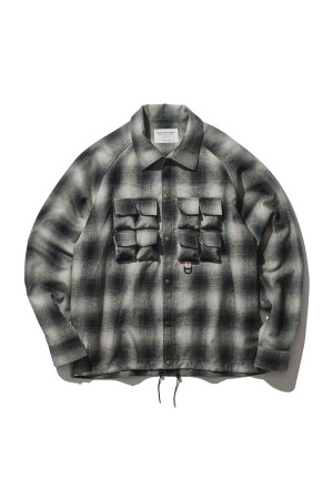Phishing PKT. Shirt / Gray Check (MTR4409)