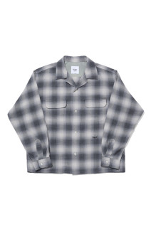 OPEN COLLAR SHIRT / BLACK (SQ-26AW-SH-01)