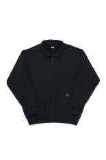 HALF ZIP SWEAT / BLACK (SQ-26AW-CS-01)
