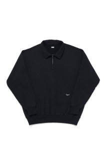 HALF ZIP SWEAT / BLACK (SQ-26AW-CS-01)