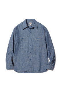 BLUE CHAMBRAY WORK SHIRTS / BLUE (BR25995)