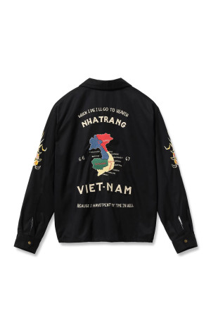 COTTON VIET-NAM JACKET / BLACK (TT15977)