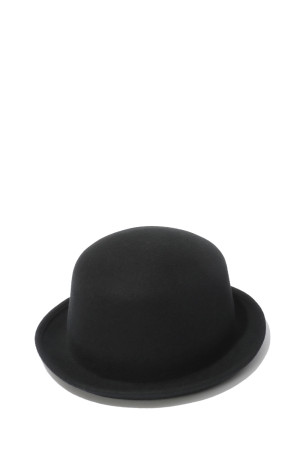 WOOL FELT PORKPIE HAT - BLACK (MYYY262917)