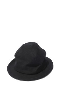 SHETLAND WOOL SERGE MOUNTAIN HAT - BLACK x GRAY (MYYY262023)