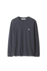 FOX HEAD FADED COMFORT LONG SLEEVE TEE-SHIRT - BLACK FADED (PM00119KJBIT7)