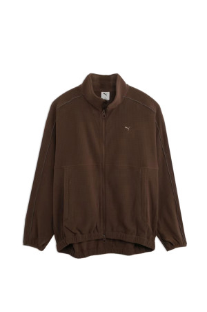 FLEECE ZIP-UP JACKET - CHOCOLATE (64029498)