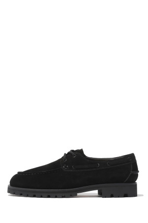 MARBOT / BOAT SHOES (VIBRAM ICEBERG2) - BLACK SUEDE (MAR2634005)