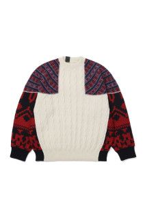 NORDIC PATTERN KNIT - IVORY (2262-KT20-030)