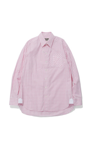 TSTS GINGHAM SHIRT - PINK GINGHAM (26AMM0201)