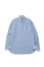 TSTS GINGHAM SHIRT - SAXE BLUE GINGHAM (26AMM0201)