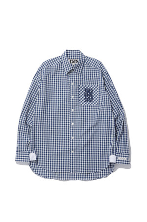 TSTS GINGHAM SHIRT - NAVY GINGHAM (26AMM0201)