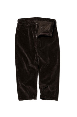 Time Travel Jean Wide Corduroy  - Brown (U26F-21-0003)