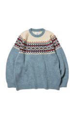 Fair Isle "Snow Flake" - Sax Blue (U26F-15-0002)