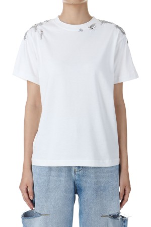magical powder piles up T-shirt  / White(TD-24AW-PO02-WH02)