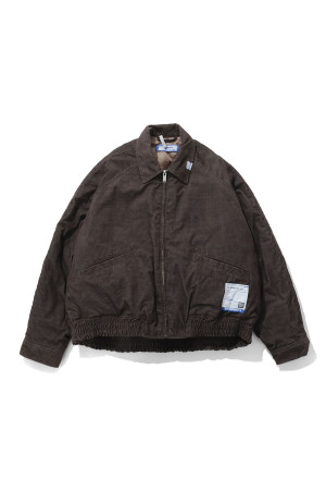 CORDUROY ZIP BLOUSON-KHAKI(I17BL041)
